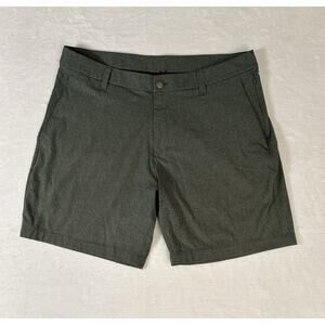Lululemon Commission Classic Fit Shorts 34 Grey Activewear Athleisure LM7ASSS